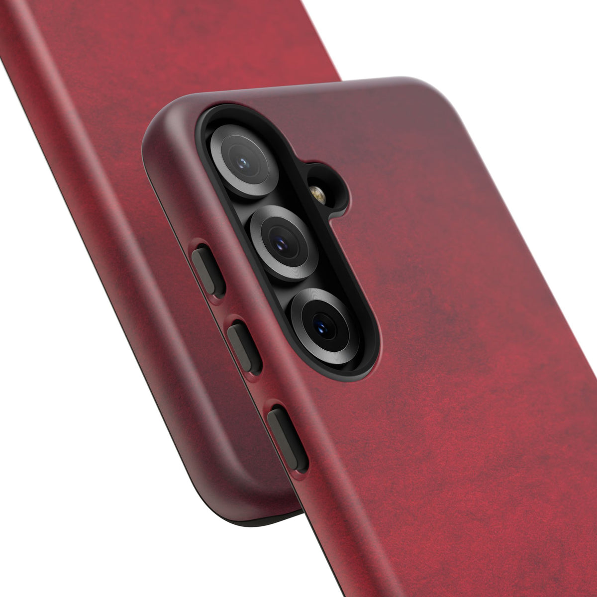 Red Leather Texture Phone Case Impact-Resistant Case