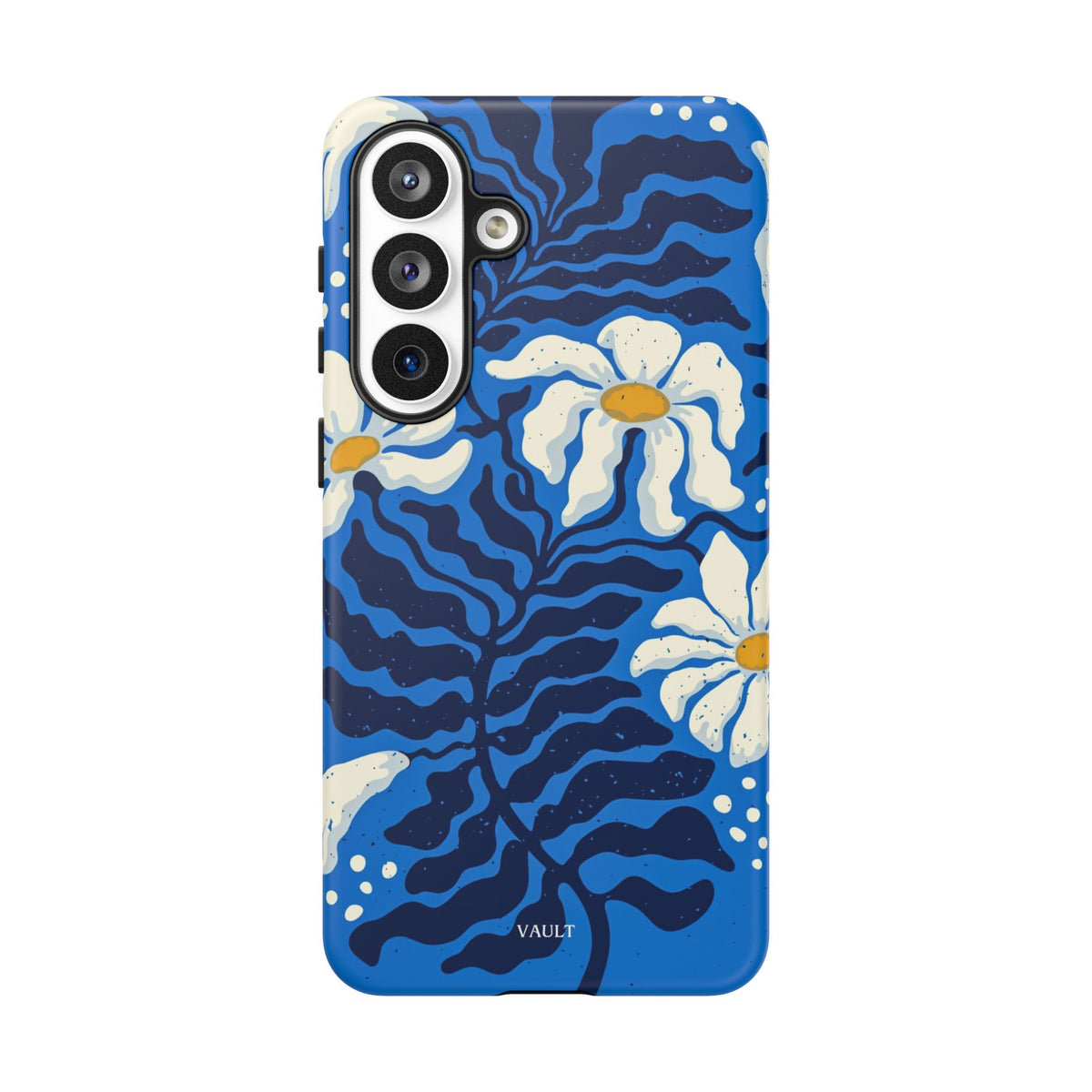 Blue Daisy Tough Phone Case — Floral Protective Phone Cover