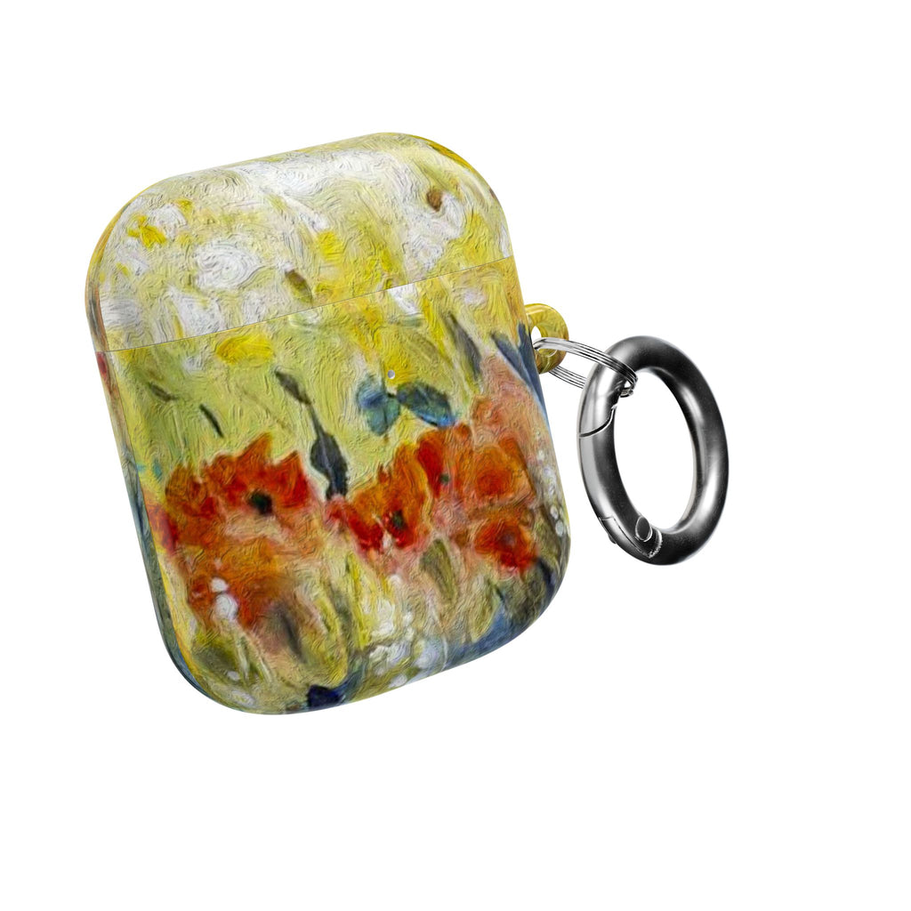 Floral Watercolor AirPod Case — Abstract Garden Protective Cover