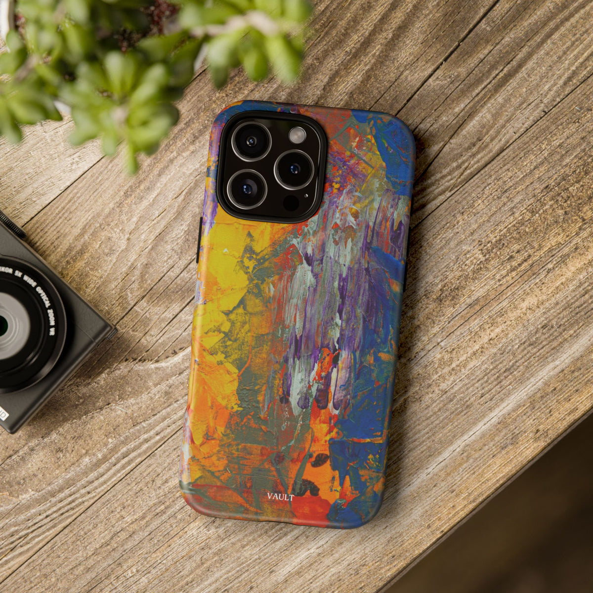 Abstract Color Splash Phone Case — Vibrant Artistic Protective Cover