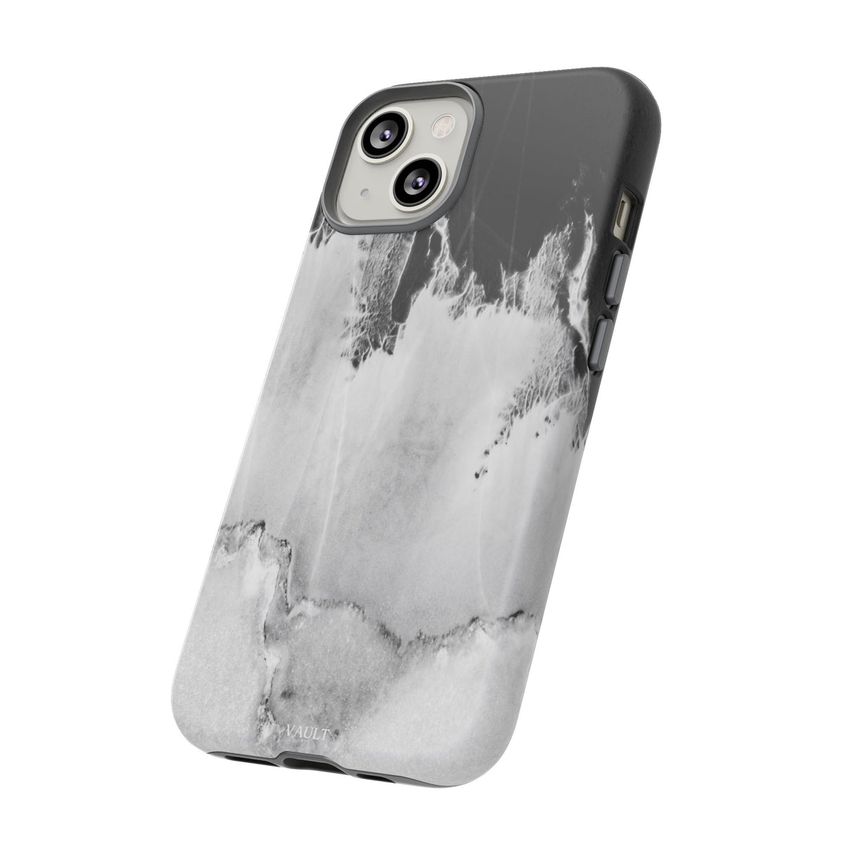 Marble Ink Tough Case — Black & White Abstract Phone Cover