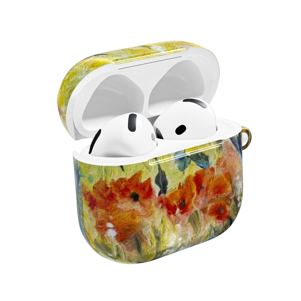 Floral Watercolor AirPod Case — Abstract Garden Protective Cover