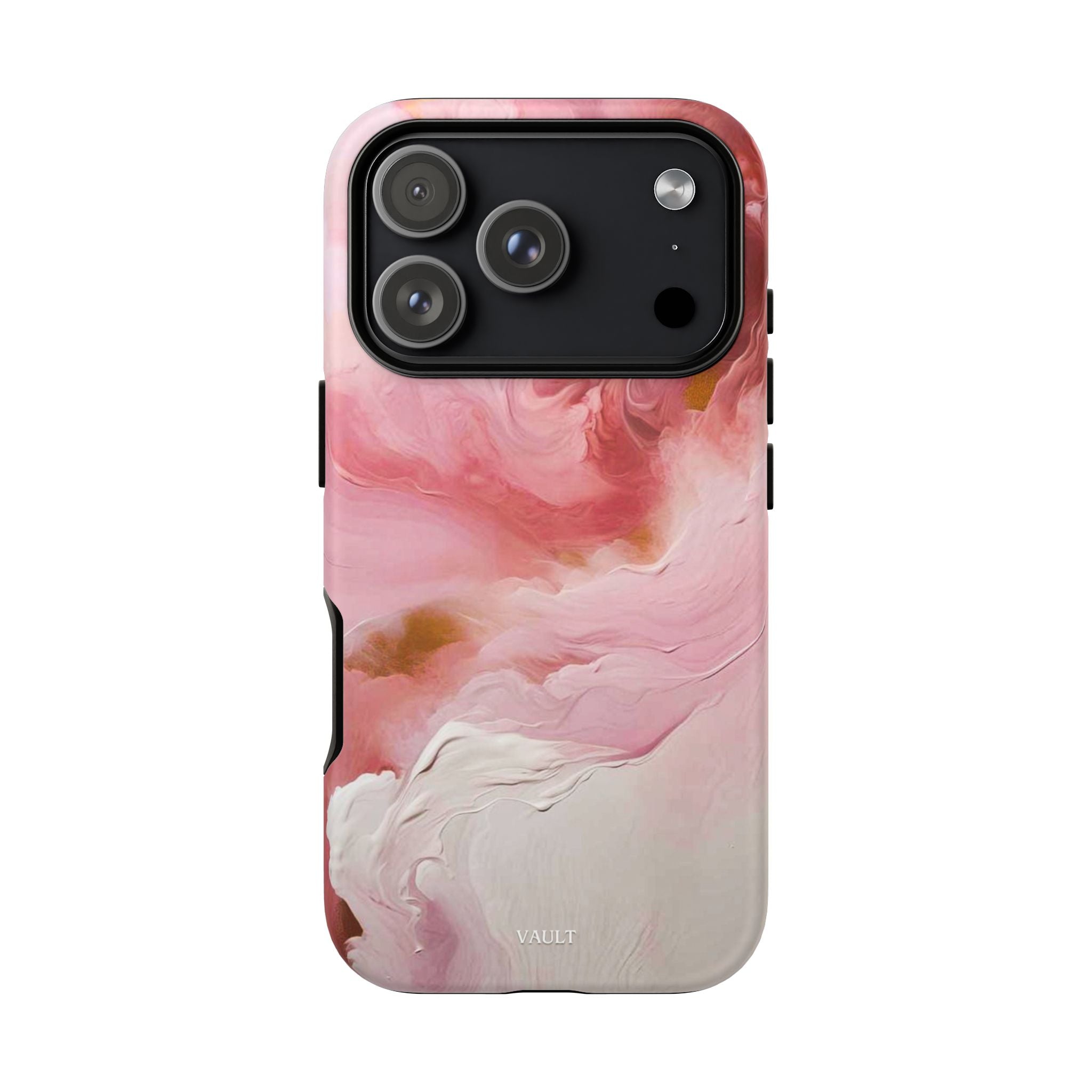 Pink Marble Tough Phone Case — Protective Artistic Phone Cover