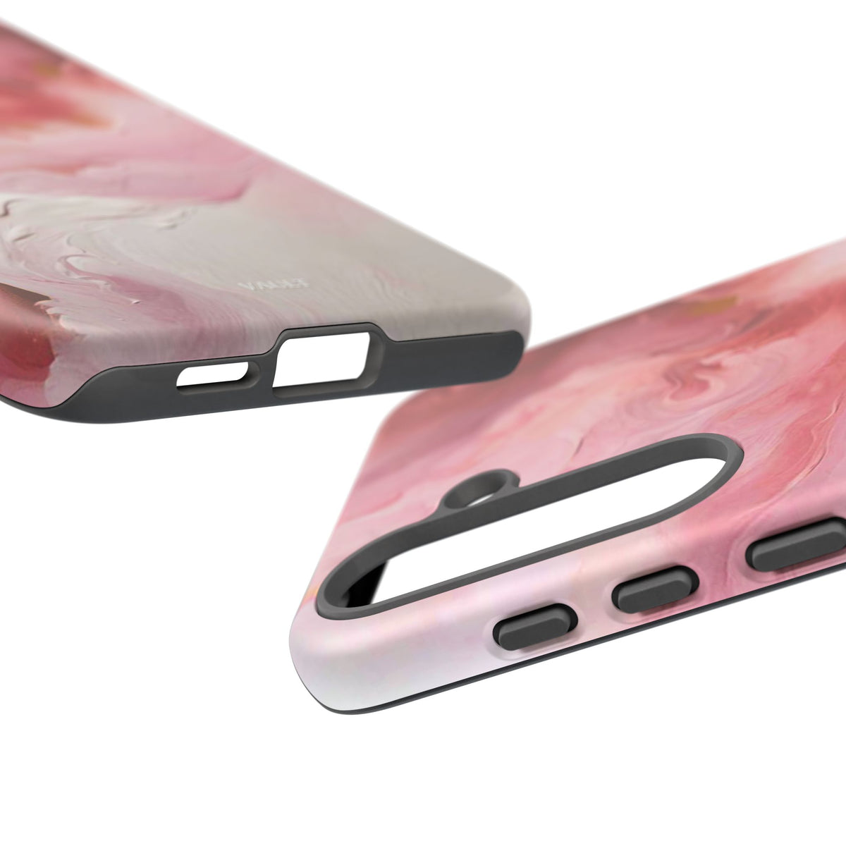 Pink Marble Tough Phone Case — Protective Artistic Phone Cover