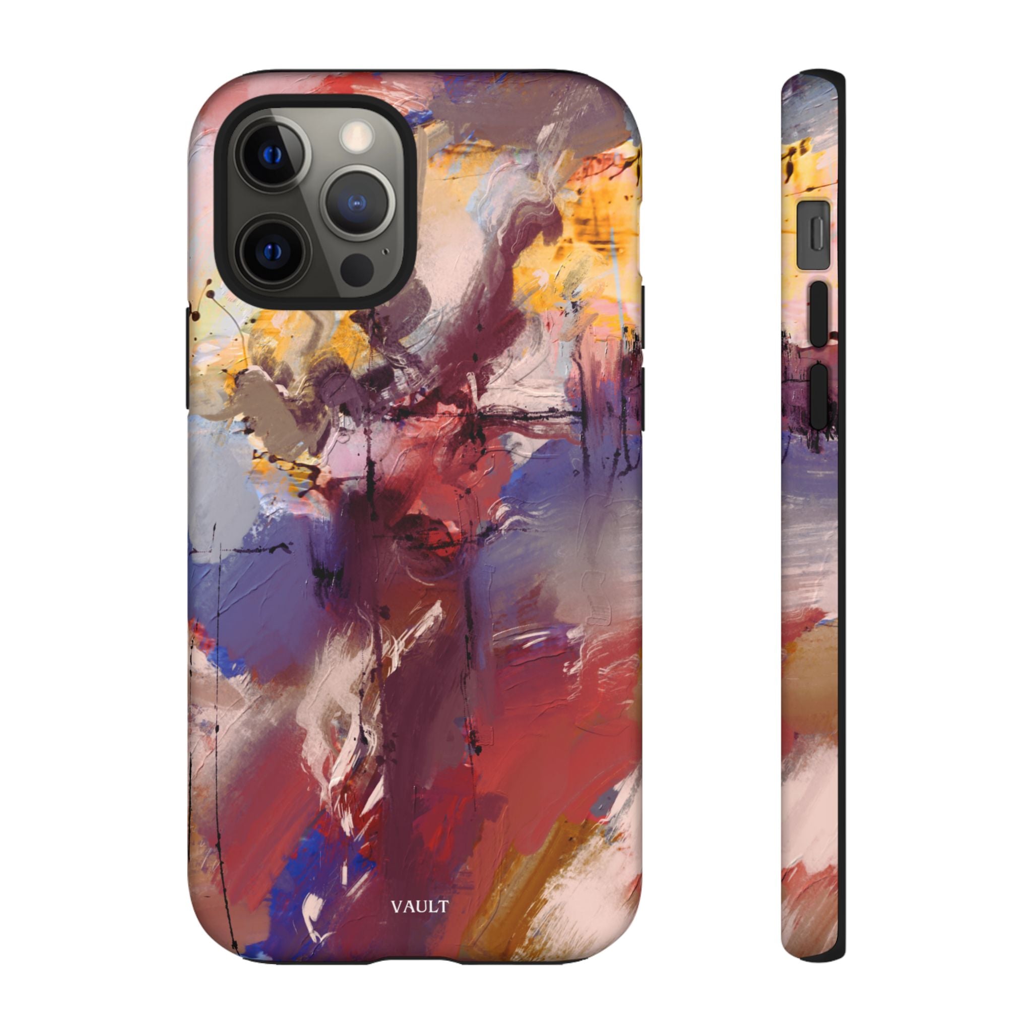 Abstract Brushstroke Tough Phone Case — Colorful Protective iPhone Cover