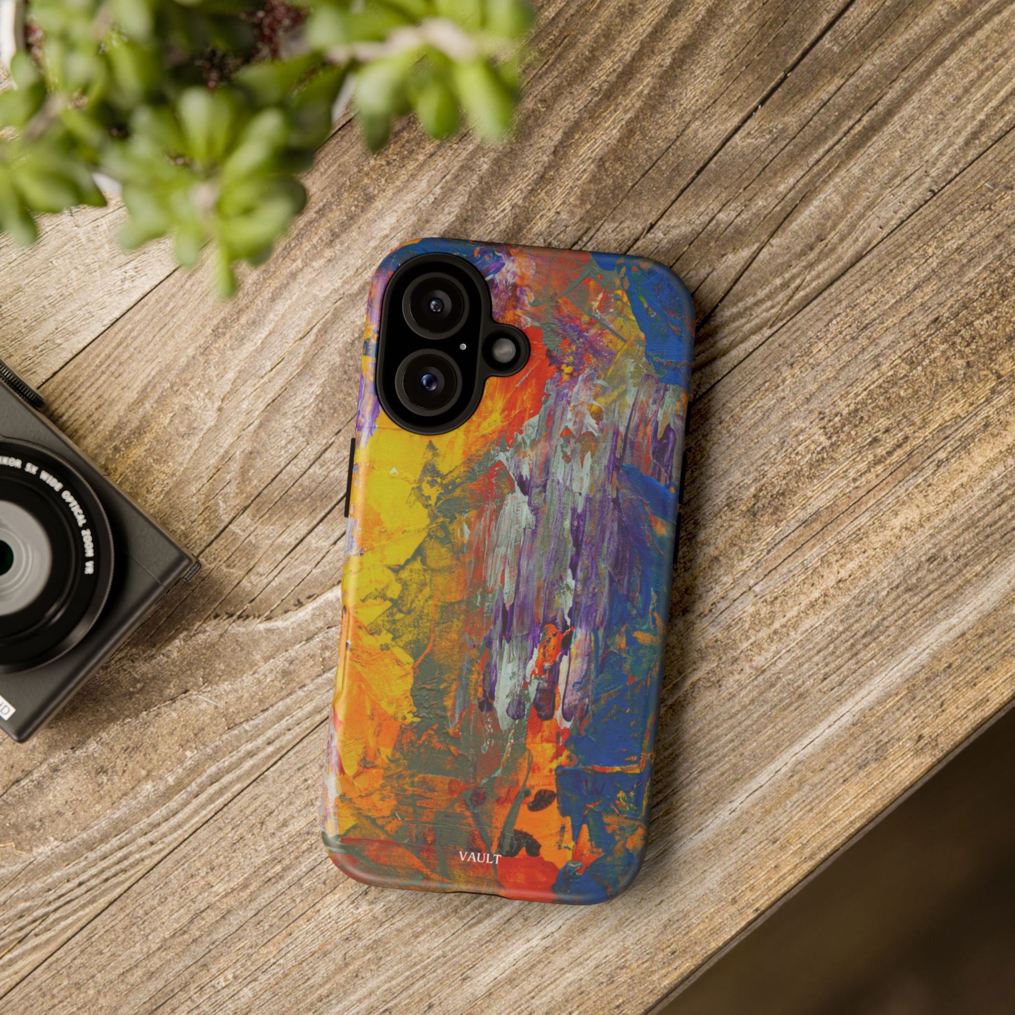 Abstract Color Splash Phone Case — Vibrant Artistic Protective Cover