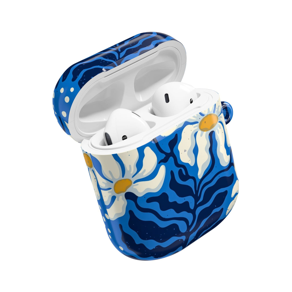 Blue Floral Daisy AirPod Case