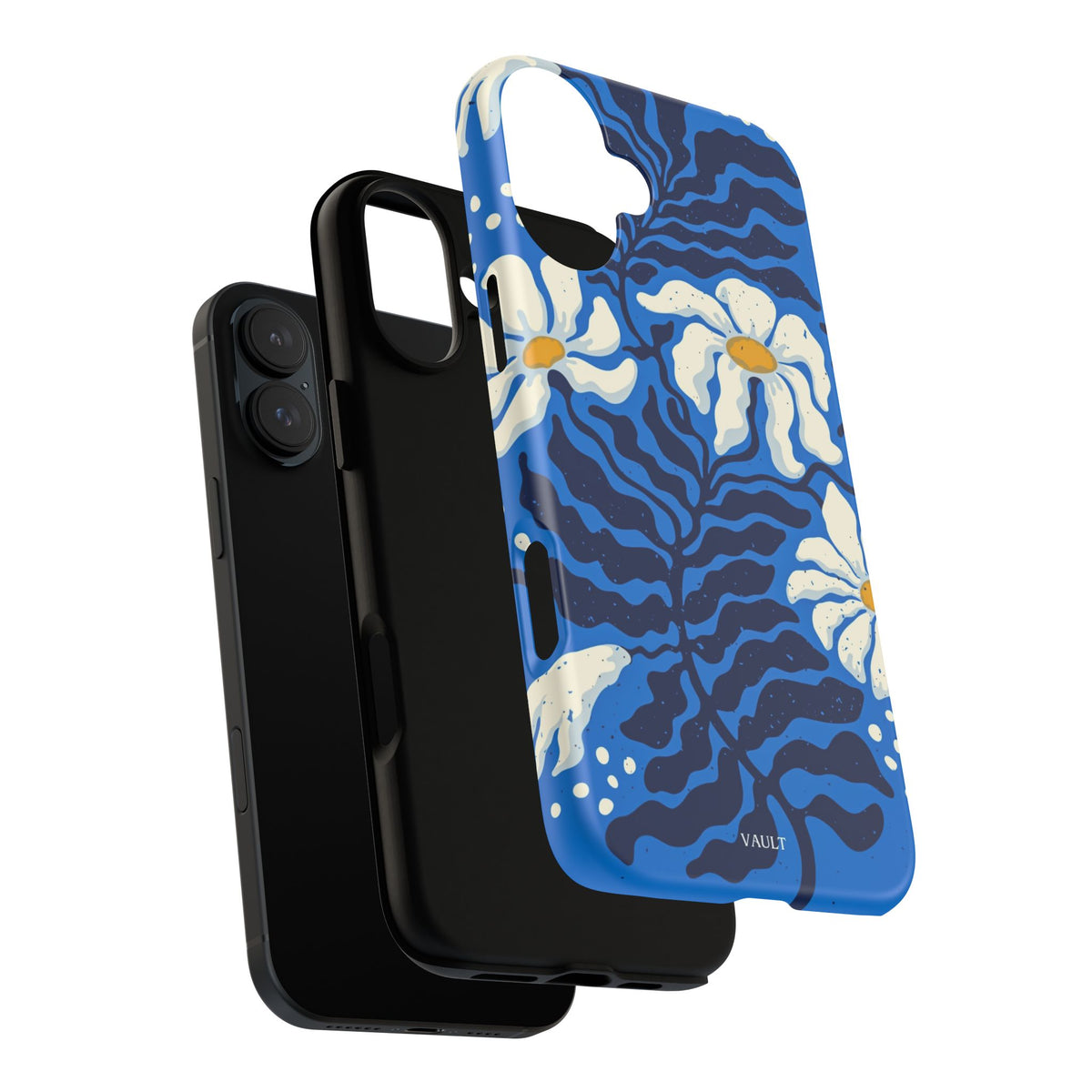 Blue Daisy Tough Phone Case — Floral Protective Phone Cover