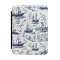 Nautical Toile Kindle Case – Vintage Sailboat eReader Cover