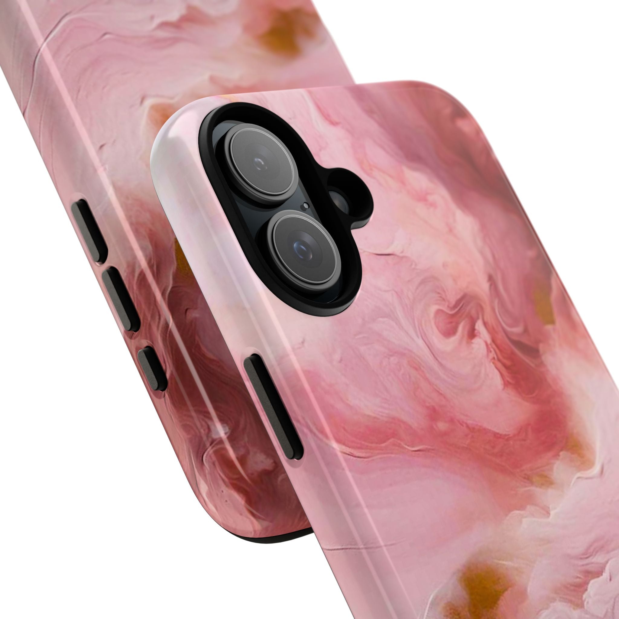 Pink Marble Tough Phone Case — Protective Artistic Phone Cover