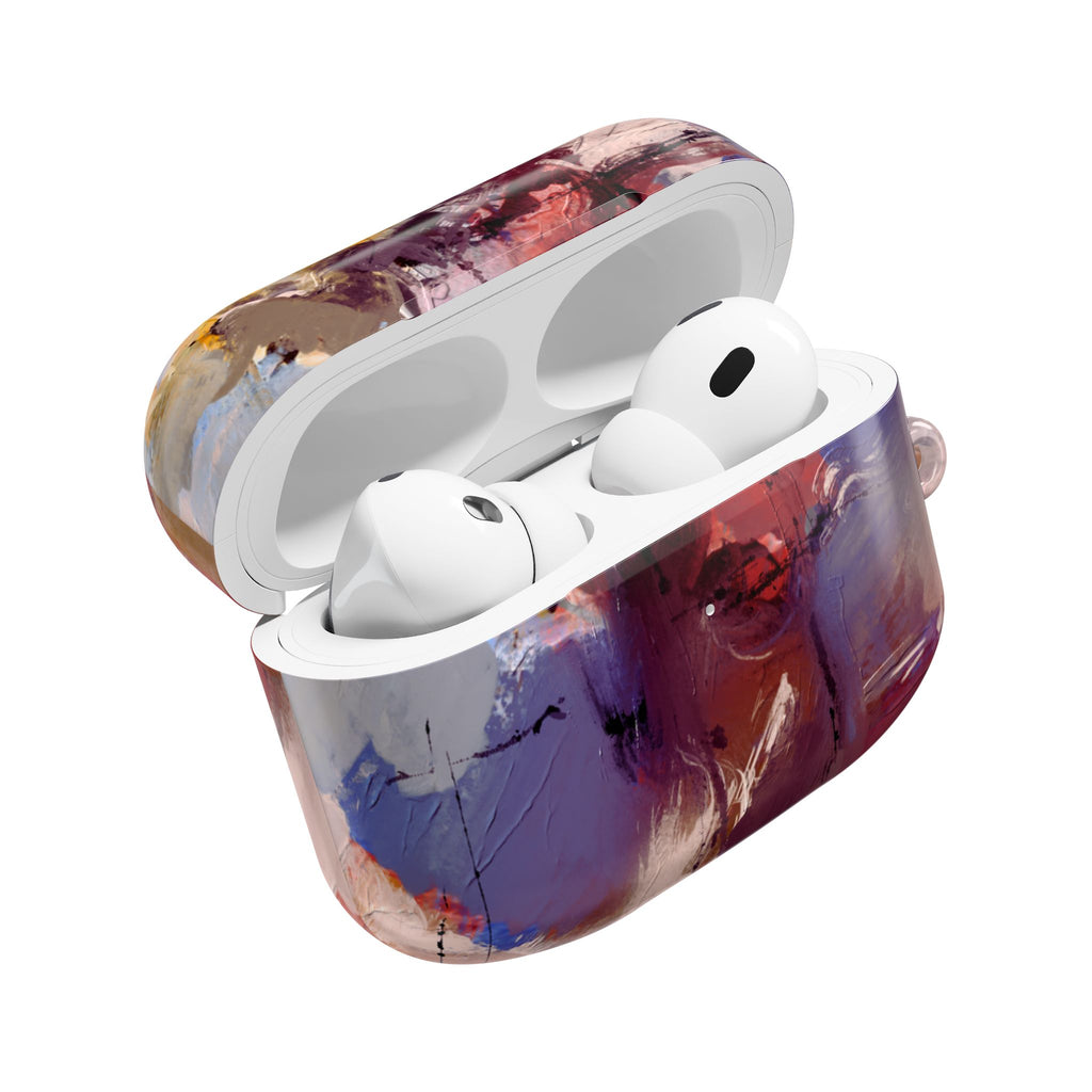 Abstract Paint Splash AirPod Case — Colorful Artistic Protective Cover