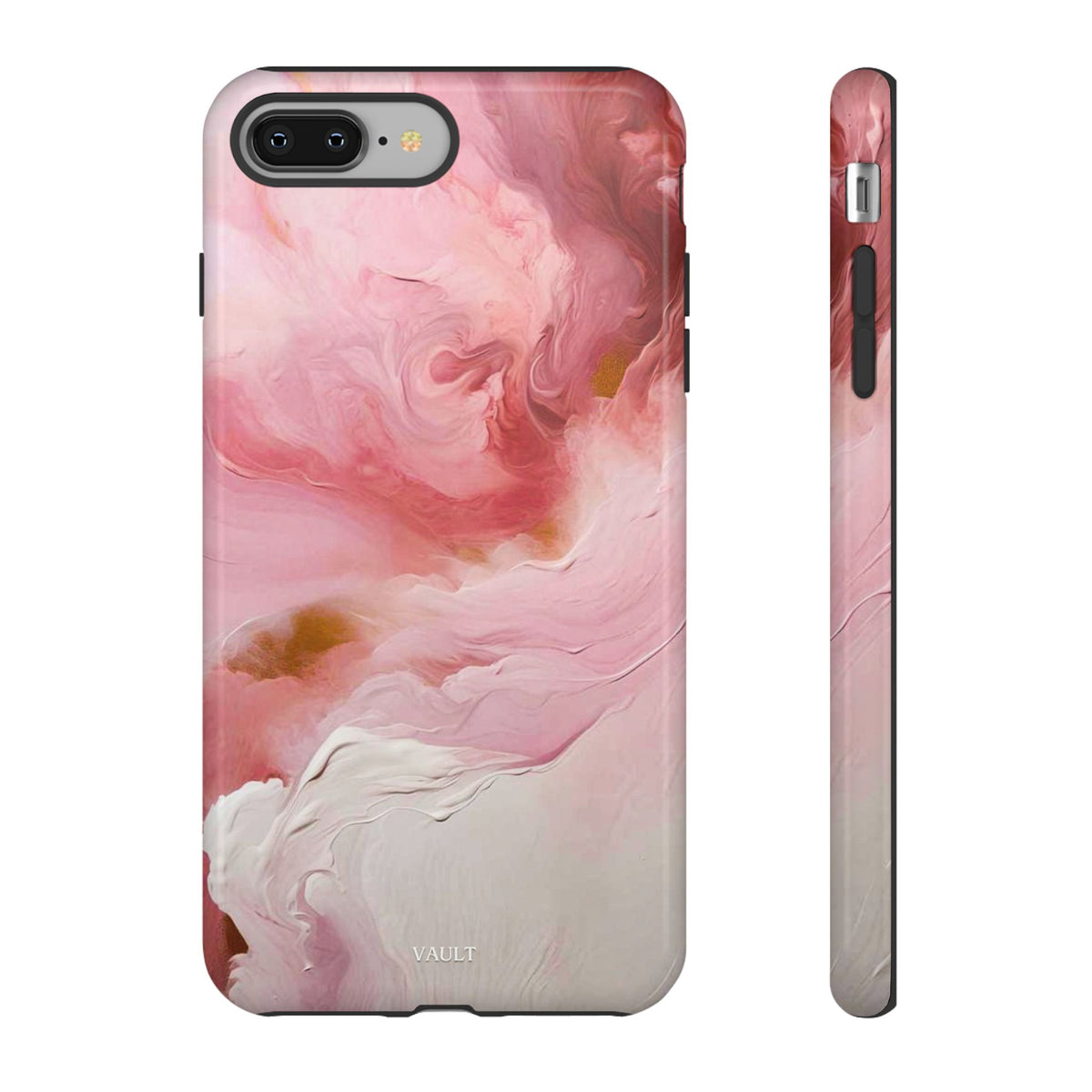 Pink Marble Tough Phone Case — Protective Artistic Phone Cover
