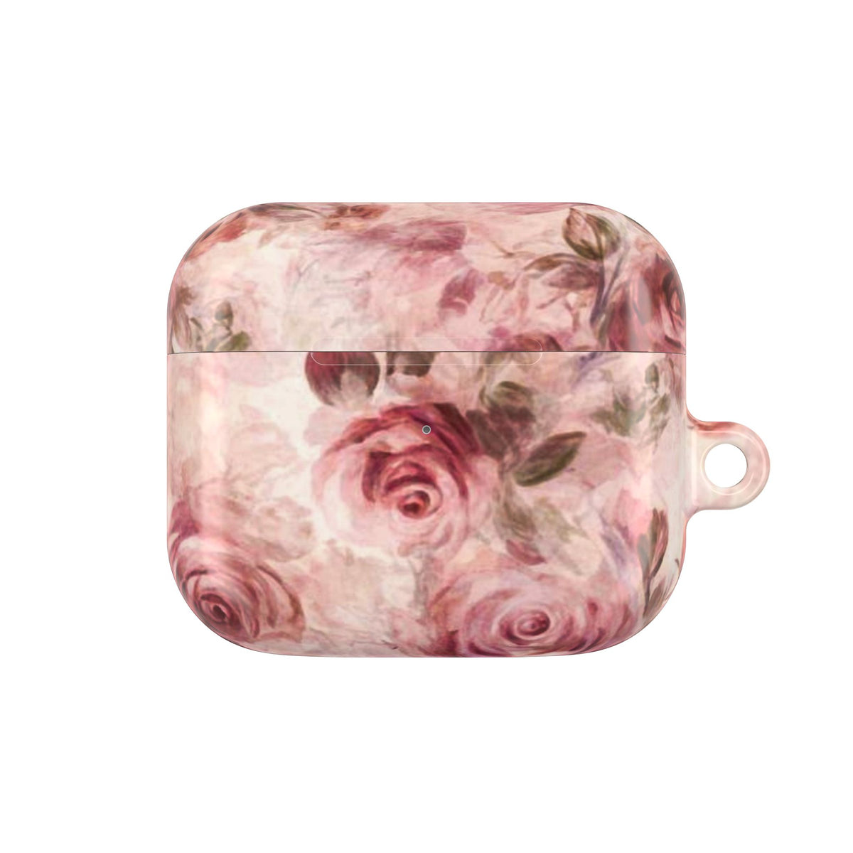 Floral Rose AirPod Case — Vintage Pink Watercolor Protection