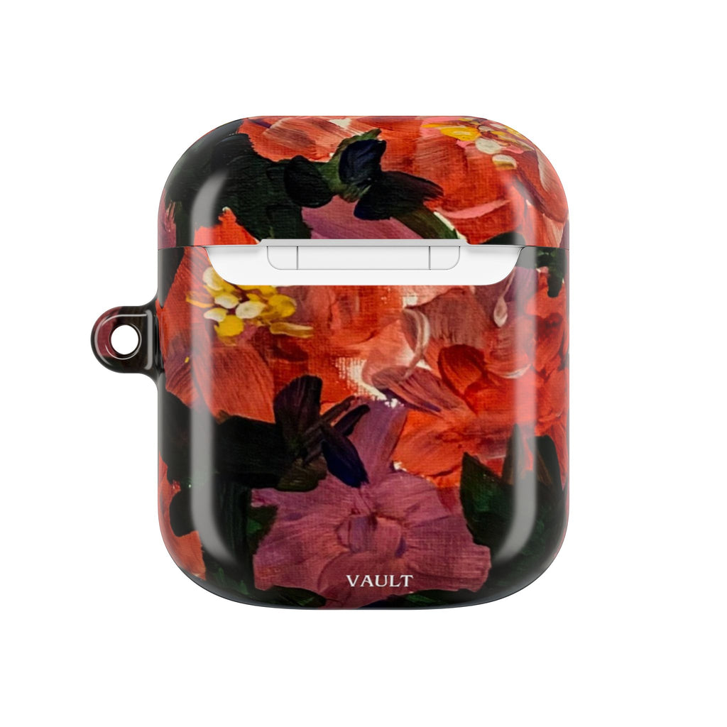Floral Red Bloom AirPod Case
