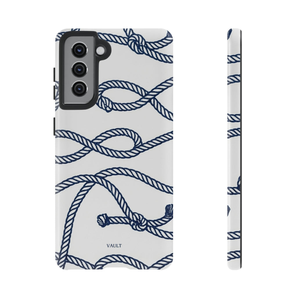 Nautical Rope Tough Case — Protective Phone Cover with Navy Knot Design