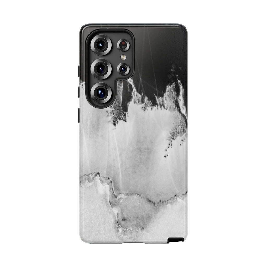 Marble Ink Tough Case — Black & White Abstract Phone Cover