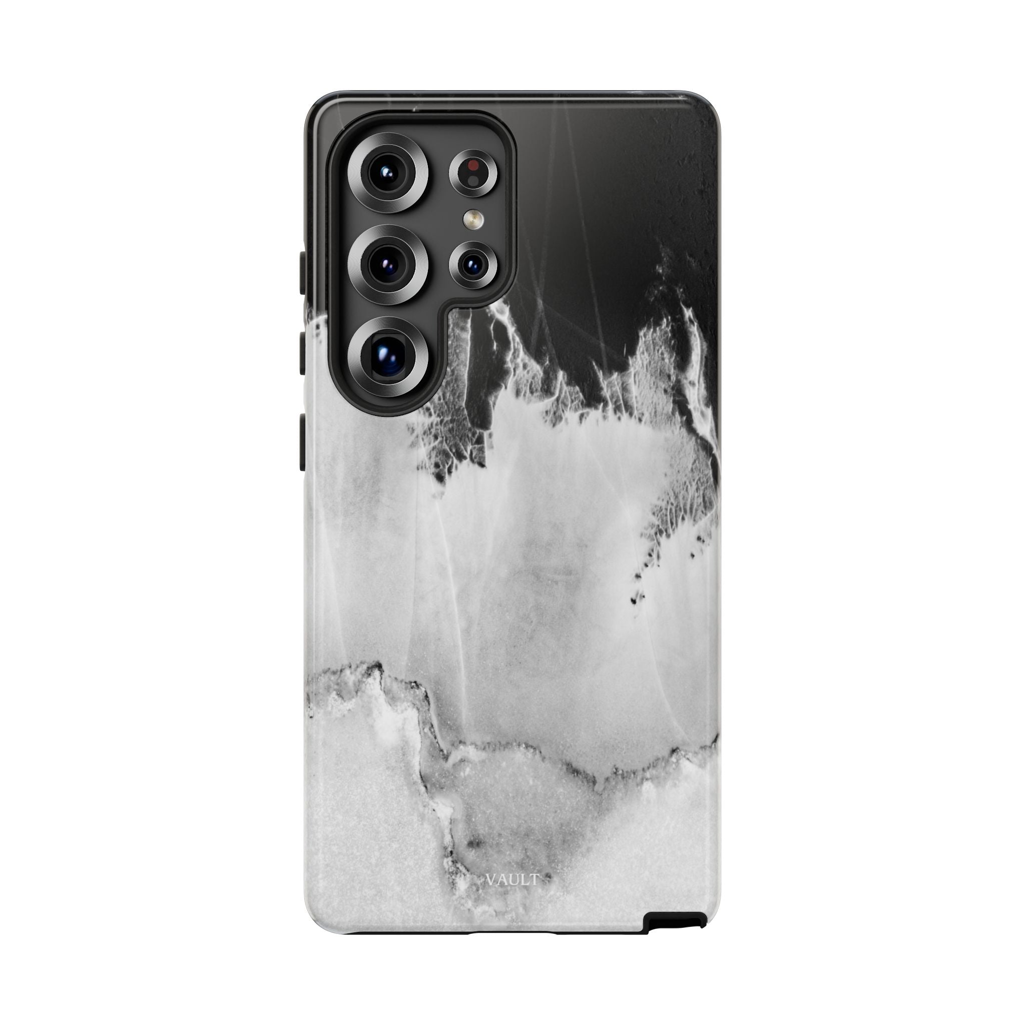Marble Ink Tough Case — Black & White Abstract Phone Cover