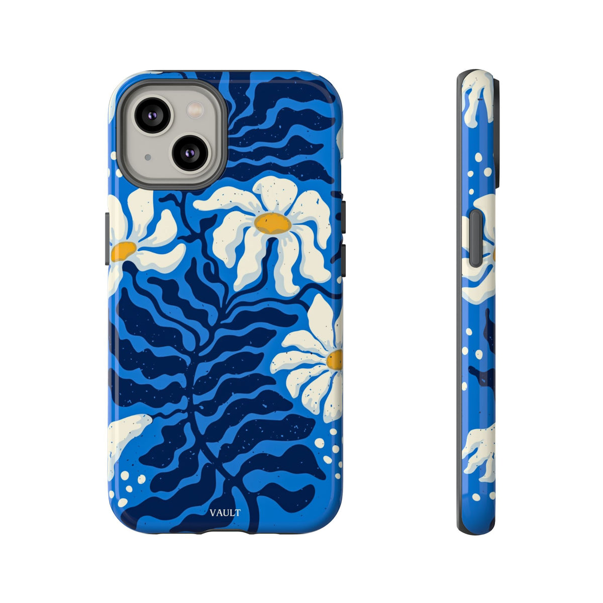 Blue Daisy Tough Phone Case — Floral Protective Phone Cover