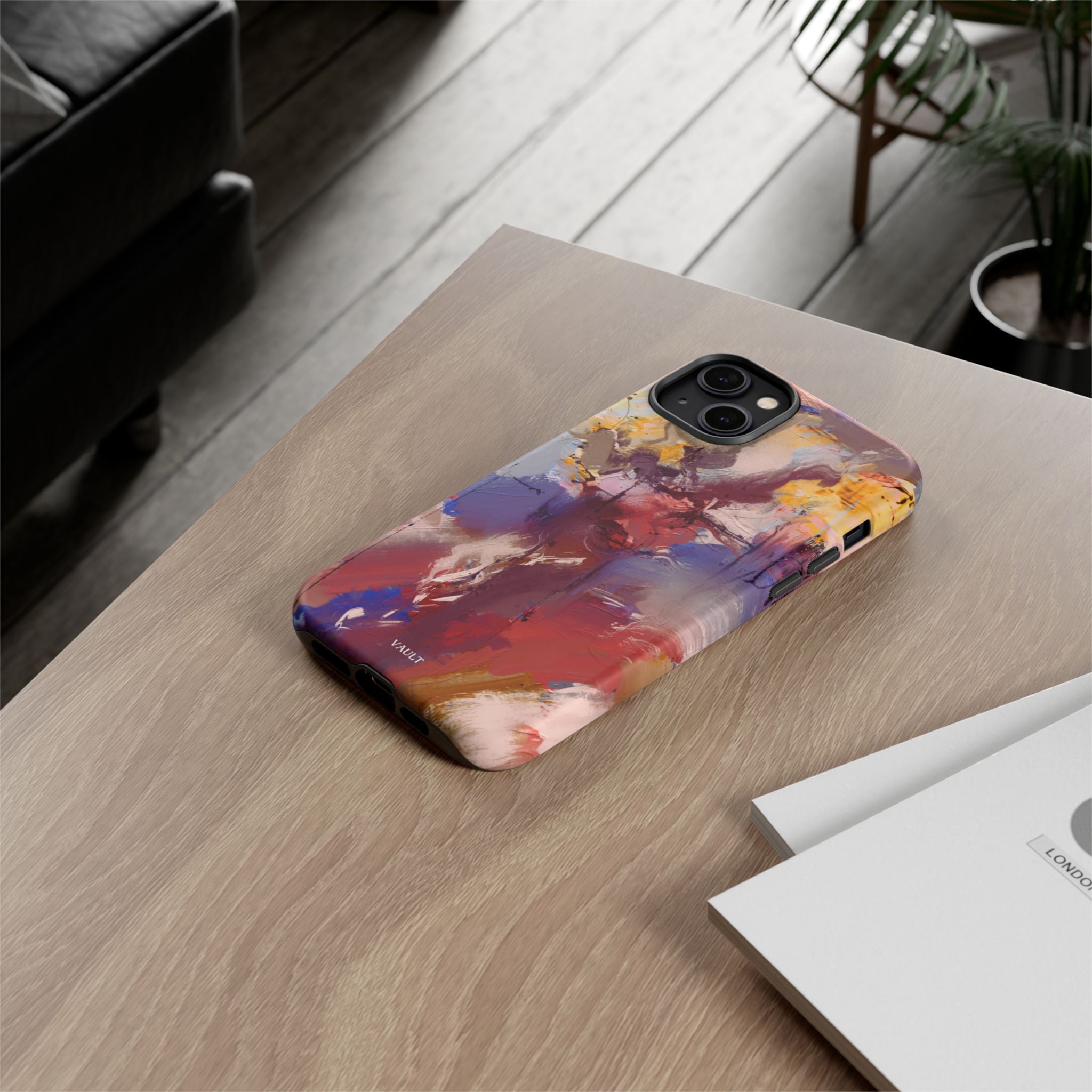 Abstract Brushstroke Tough Phone Case — Colorful Protective iPhone Cover