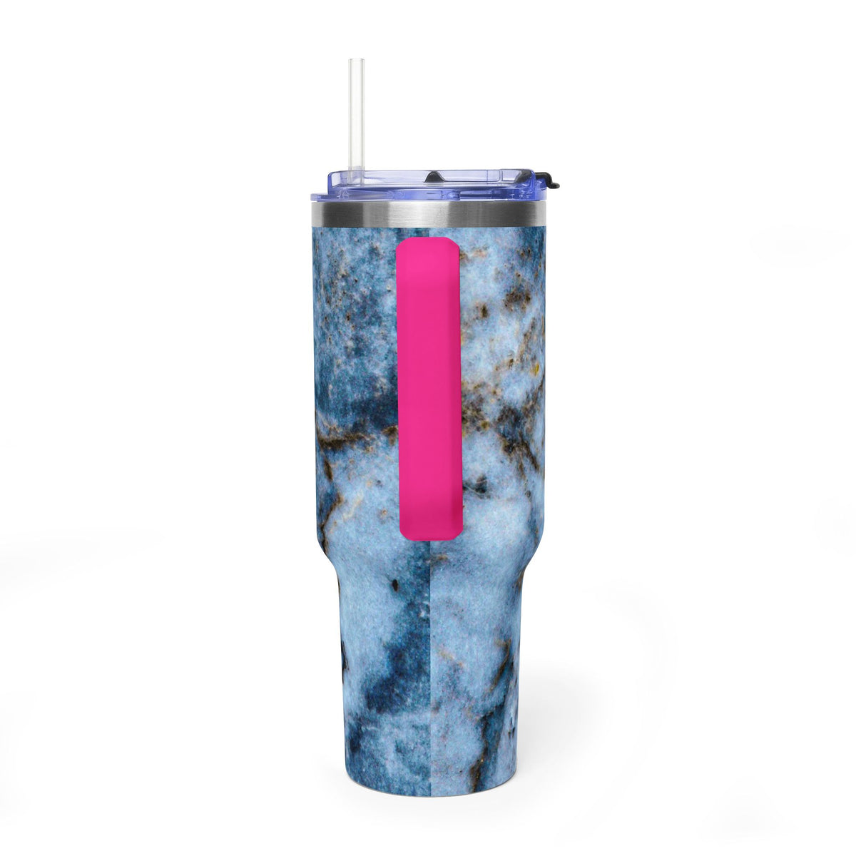40oz Blue Marble Vacuum Tumbler