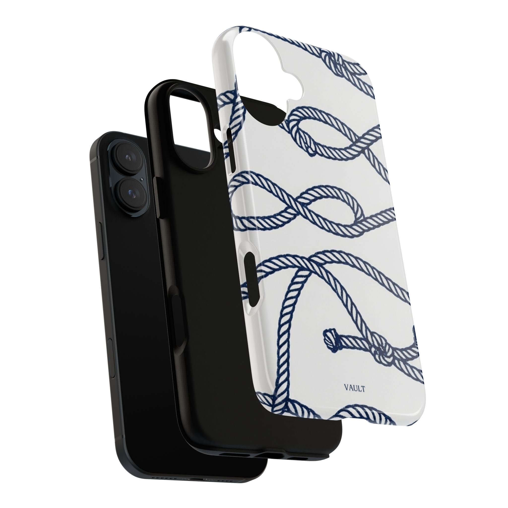 Nautical Rope Tough Case — Protective Phone Cover with Navy Knot Design
