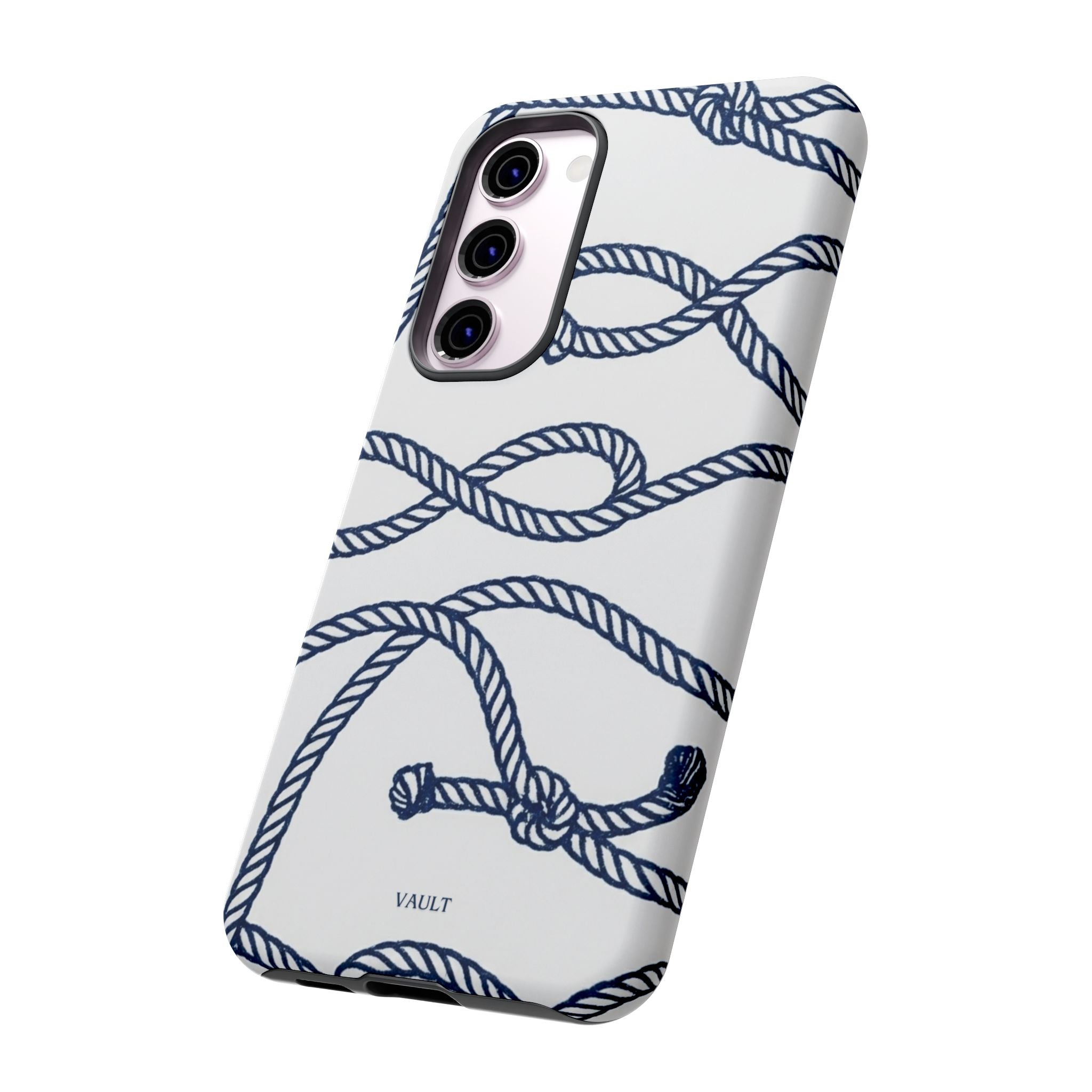 Nautical Rope Tough Case — Protective Phone Cover with Navy Knot Design