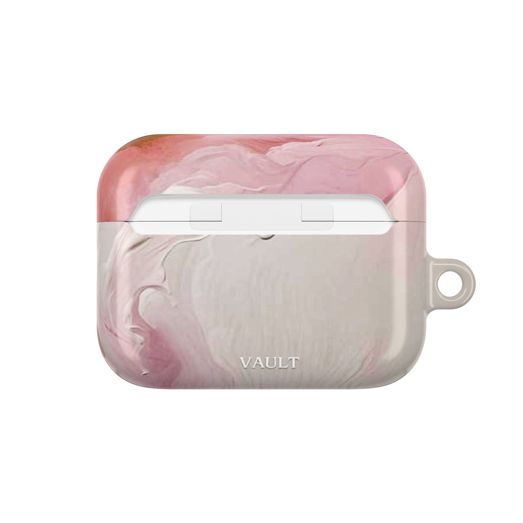 Pink Marble AirPod Case – Swirl Pattern Protective Cover