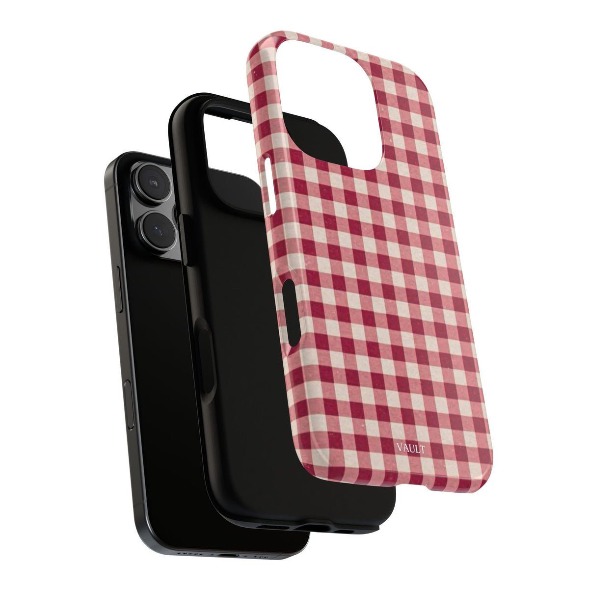 Gingham Phone Case — Red Plaid Tough Case