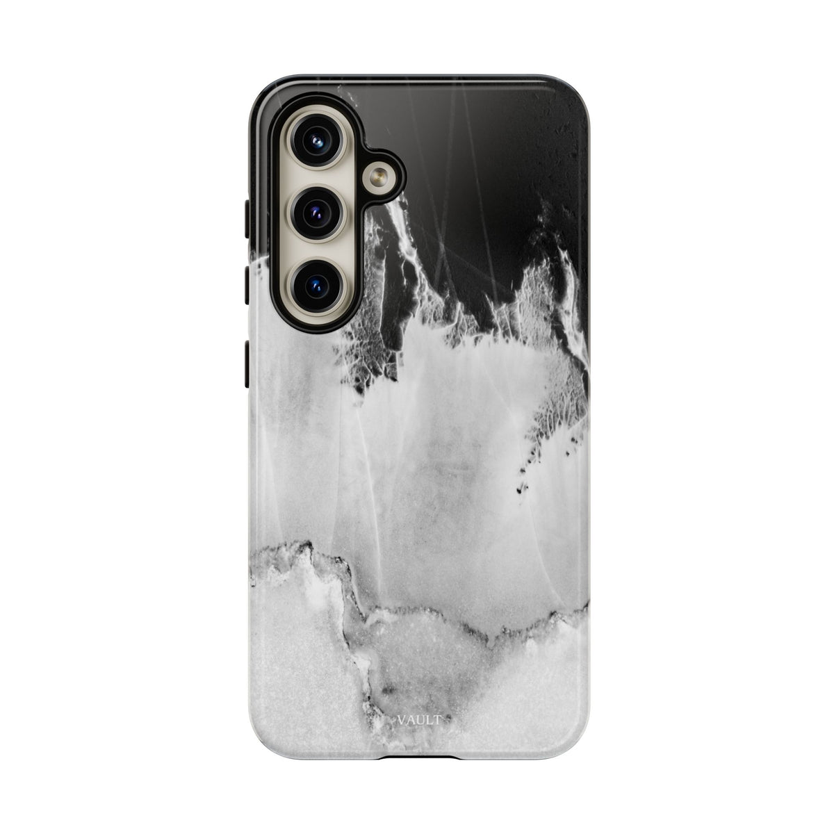Marble Ink Tough Case — Black & White Abstract Phone Cover