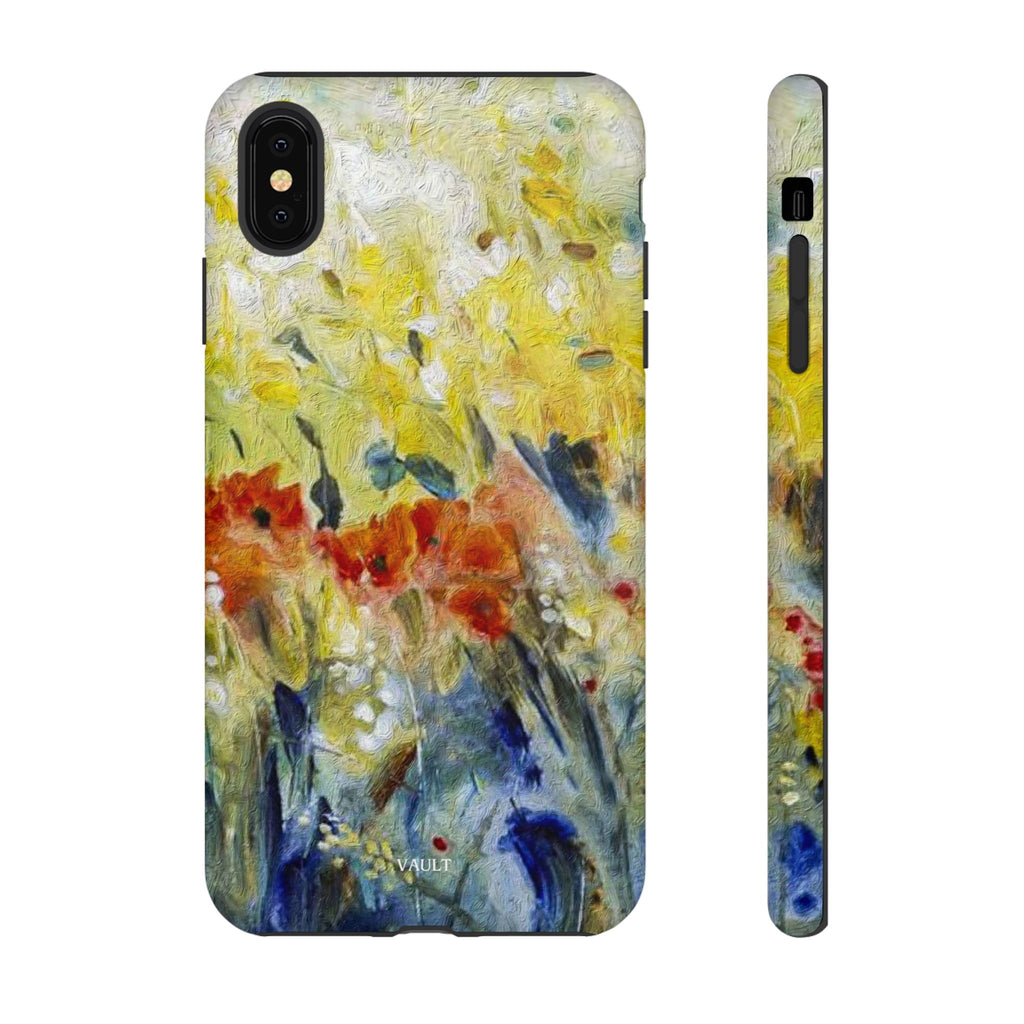 Floral Watercolor Phone Case — Yellow Garden Tough Cases