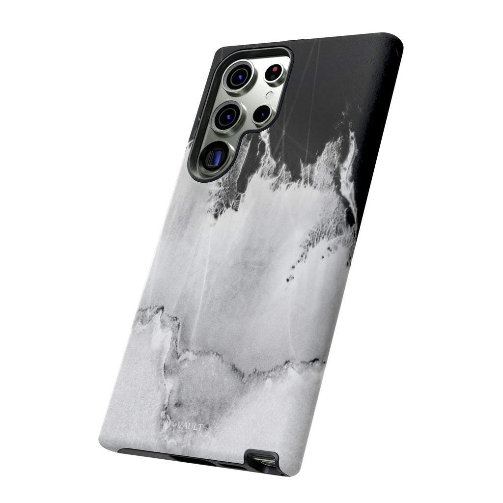 Marble Ink Tough Case — Black & White Abstract Phone Cover