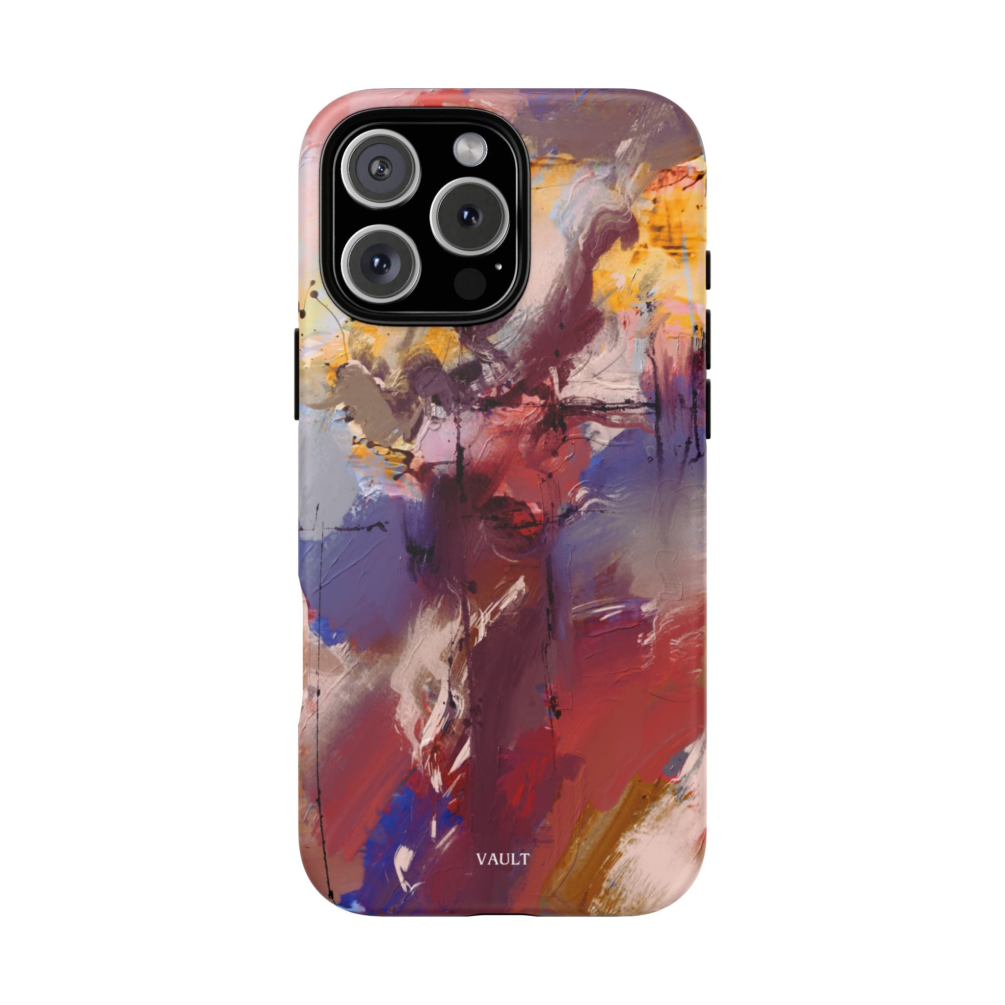 Abstract Brushstroke Tough Phone Case — Colorful Protective iPhone Cover