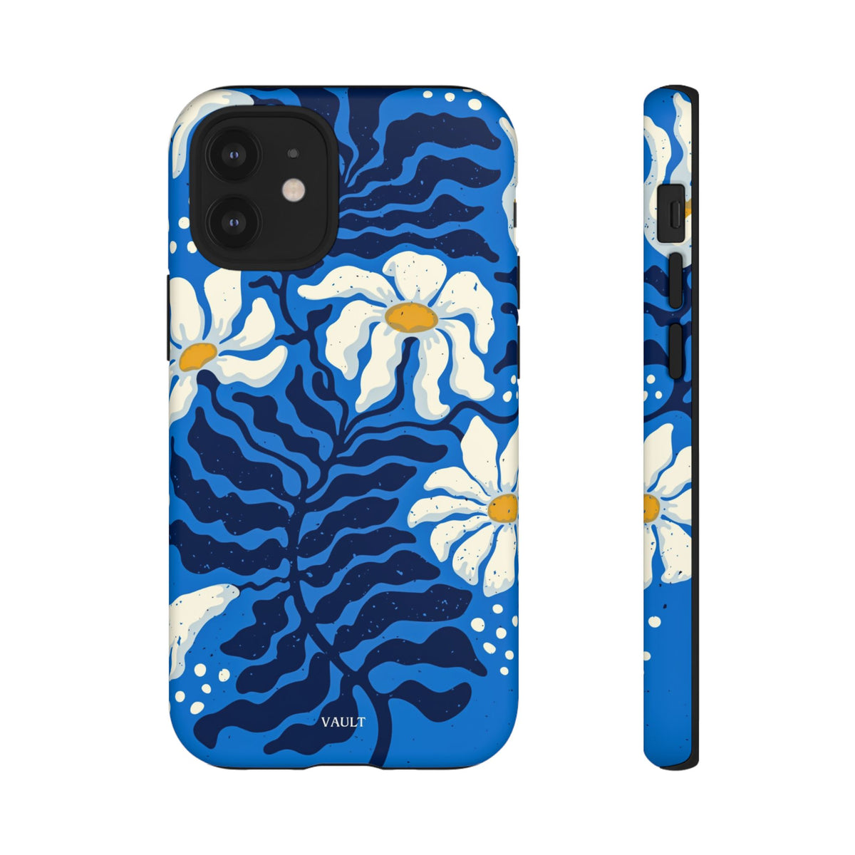 Blue Daisy Tough Phone Case — Floral Protective Phone Cover