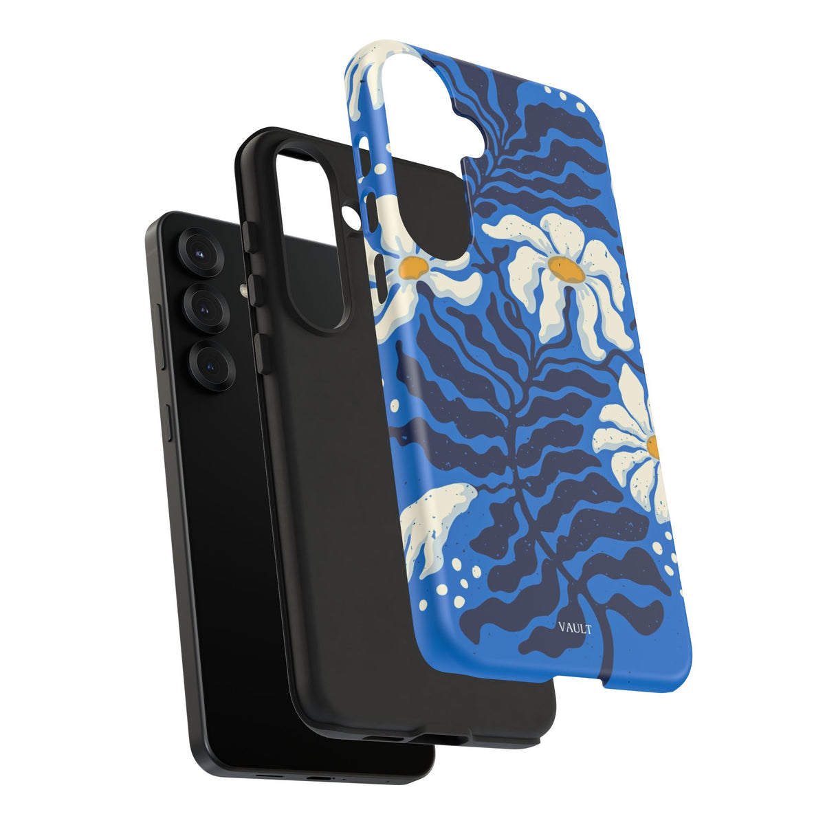 Blue Daisy Tough Phone Case — Floral Protective Phone Cover