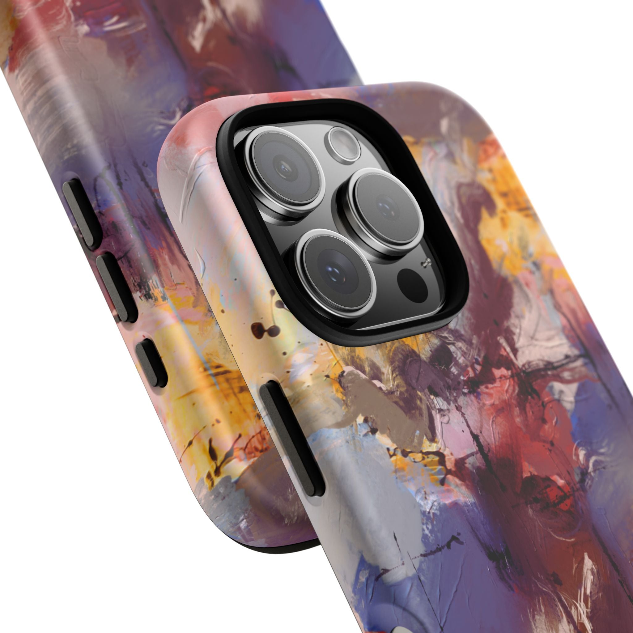 Abstract Brushstroke Tough Phone Case — Colorful Protective iPhone Cover