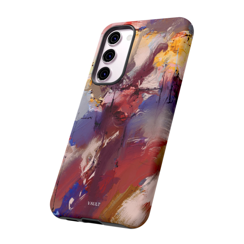 Abstract Brushstroke Tough Phone Case — Colorful Protective iPhone Cover