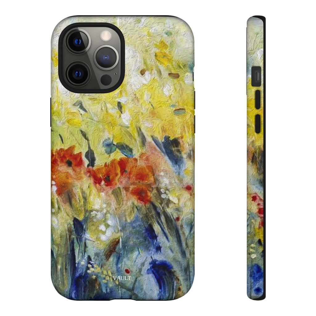 Floral Watercolor Phone Case — Yellow Garden Tough Cases