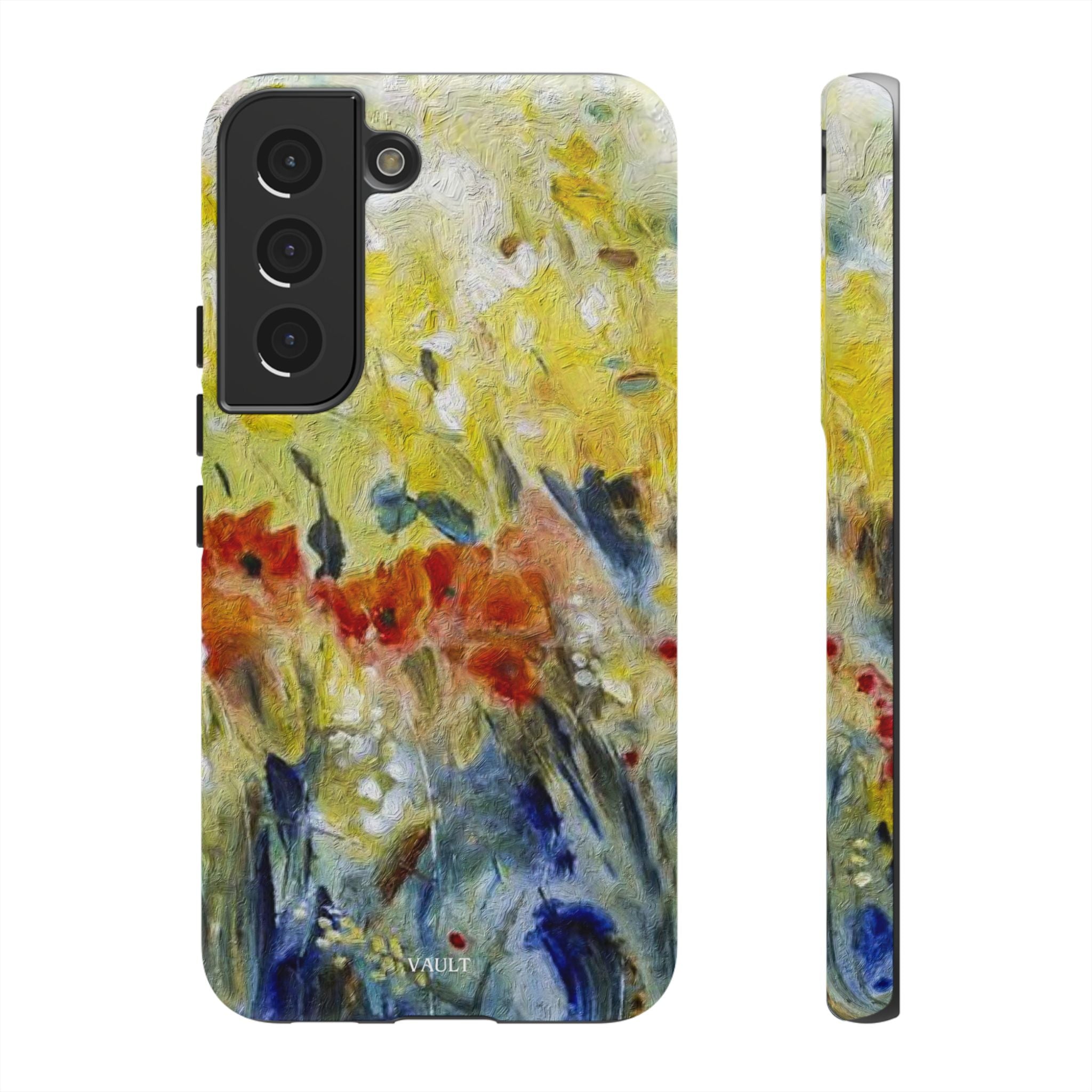 Floral Watercolor Phone Case — Yellow Garden Tough Cases