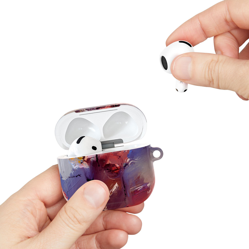 Abstract Paint Splash AirPod Case — Colorful Artistic Protective Cover