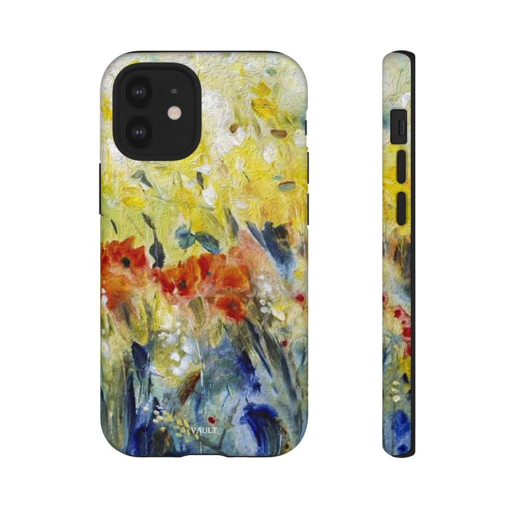 Floral Watercolor Phone Case — Yellow Garden Tough Cases