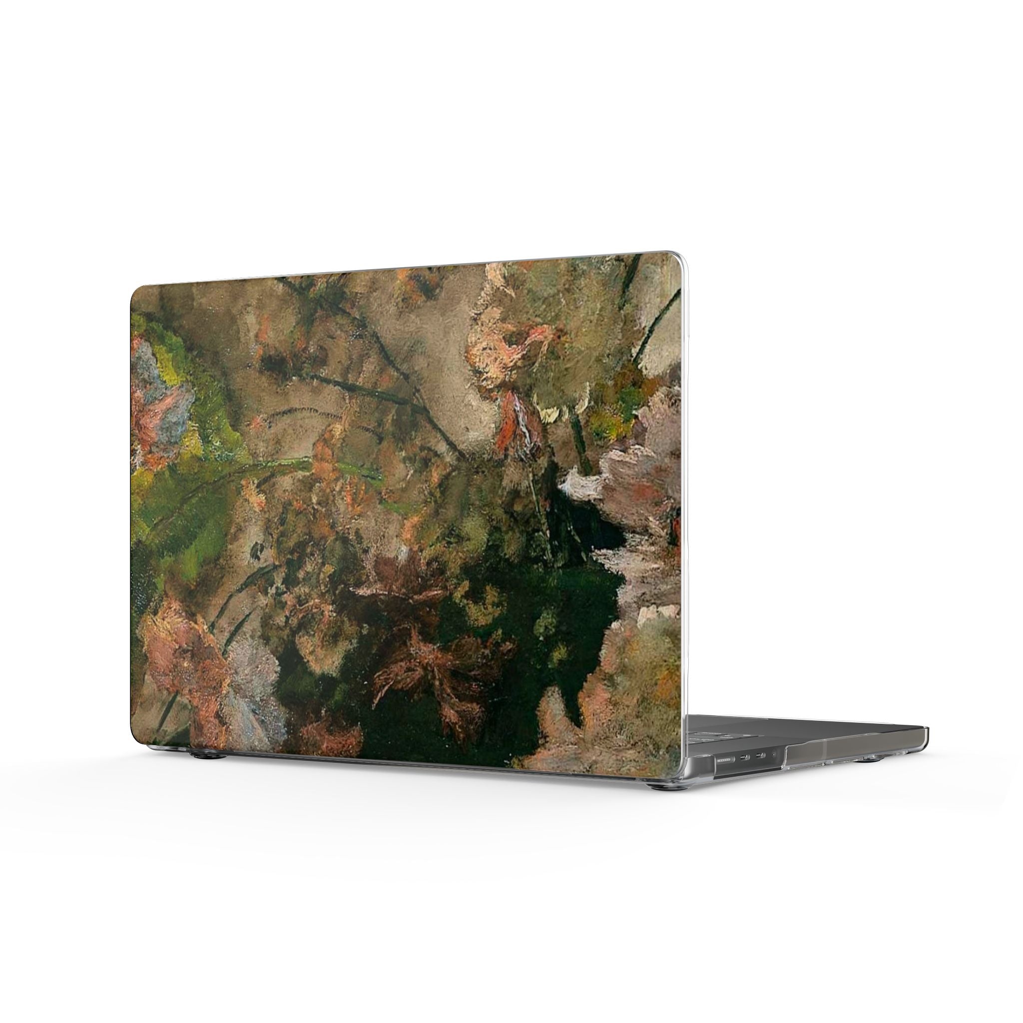 Floral Vintage Painting Clear MacBook Case