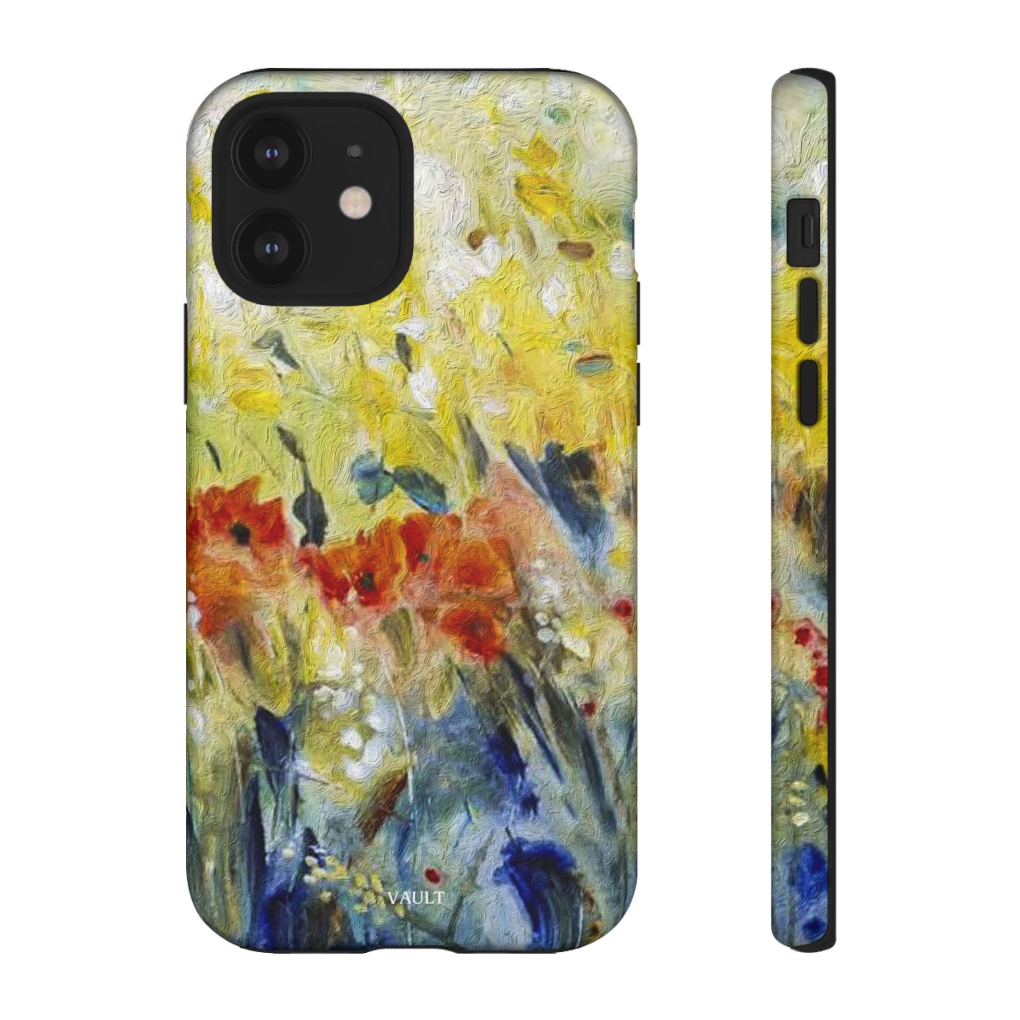 Floral Watercolor Phone Case — Yellow Garden Tough Cases