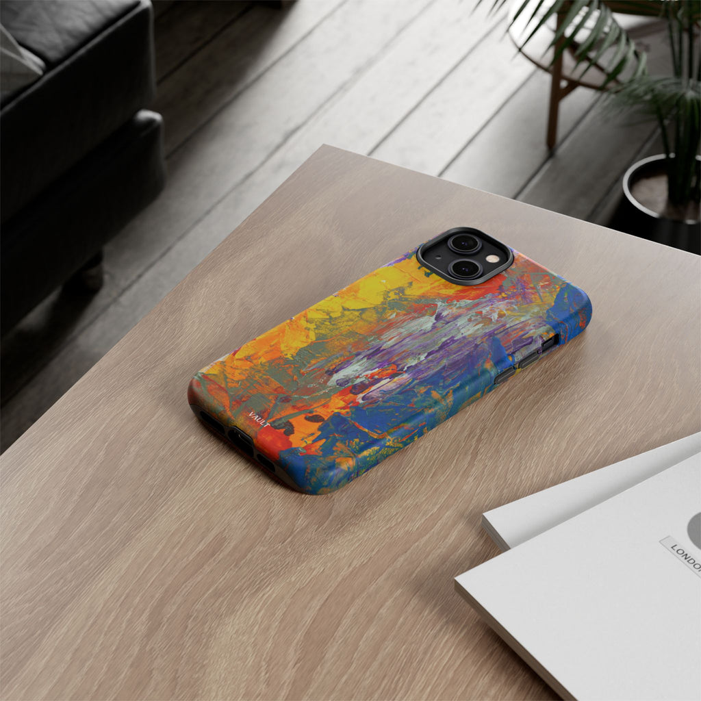 Abstract Color Splash Phone Case — Vibrant Artistic Protective Cover
