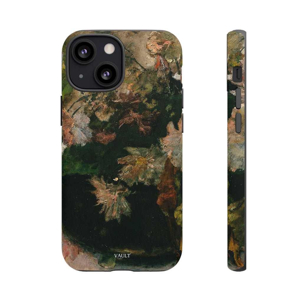 Floral Painterly Tough Phone Case — Vintage Autumn Leaves Phone Cover