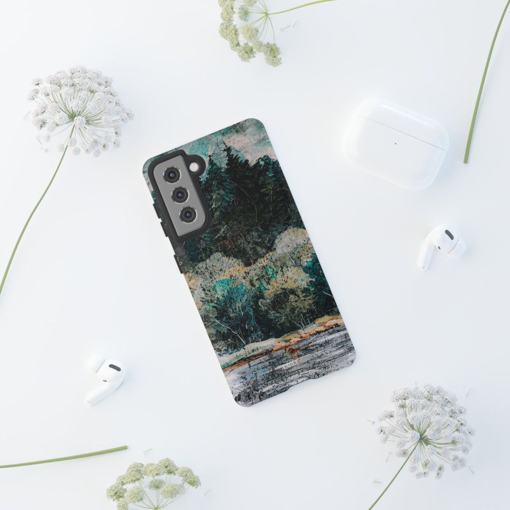 Phone Case - Moody Forest Landscape Protective Tough Case