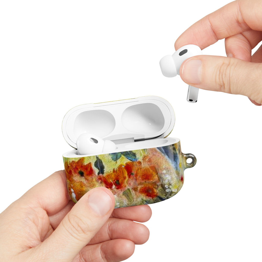 Floral Watercolor AirPod Case — Abstract Garden Protective Cover