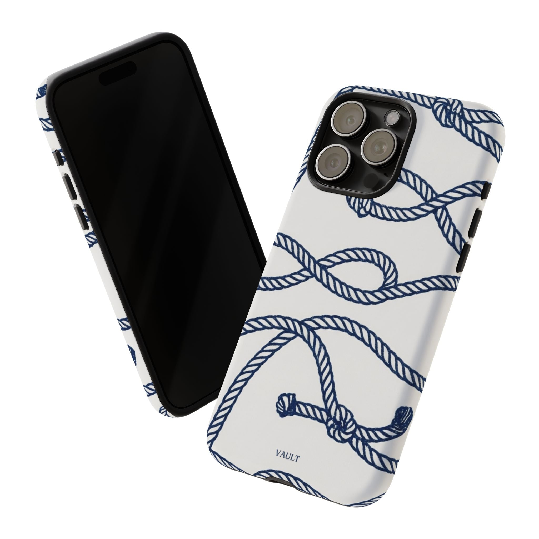 Nautical Rope Tough Case — Protective Phone Cover with Navy Knot Design