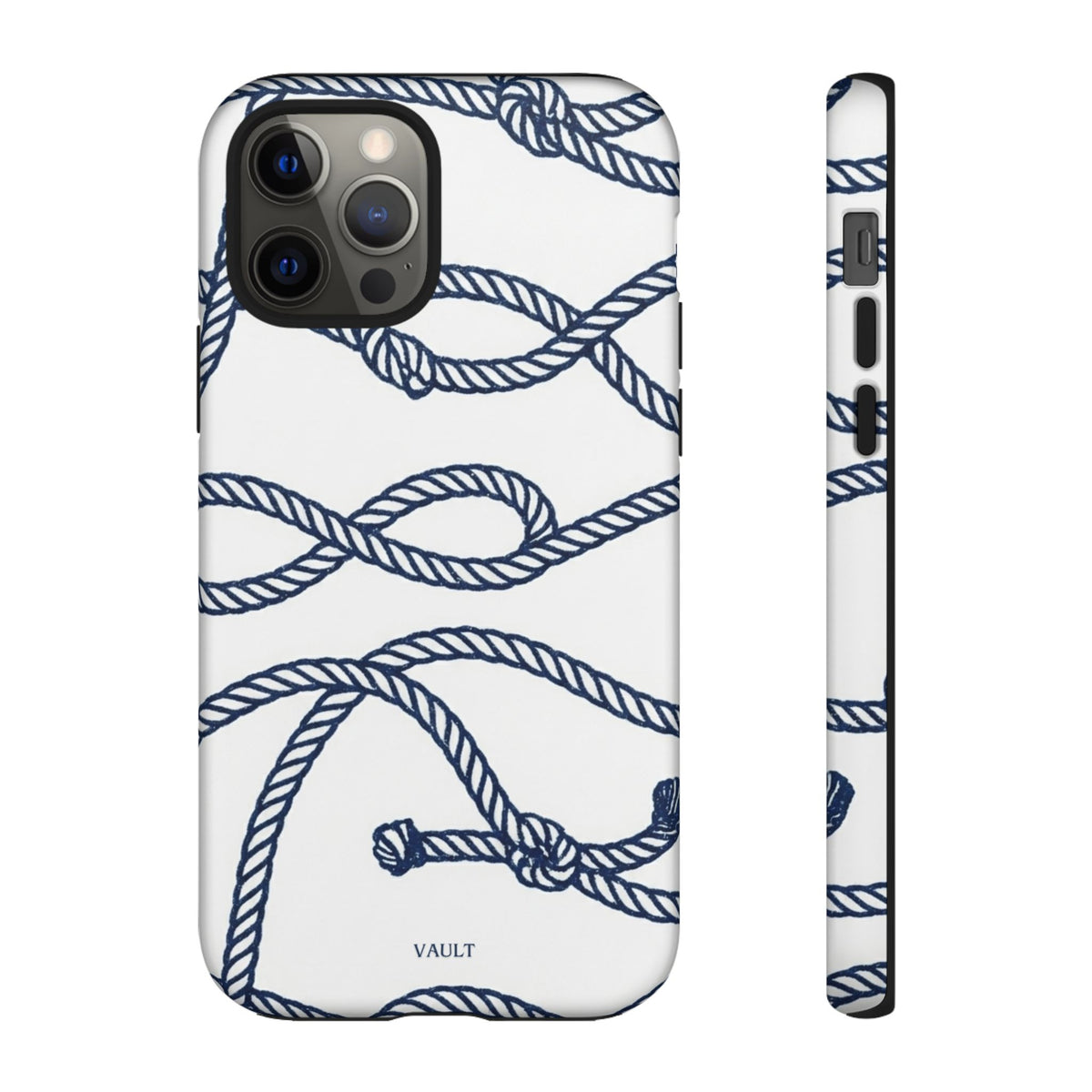 Nautical Rope Tough Case — Protective Phone Cover with Navy Knot Design