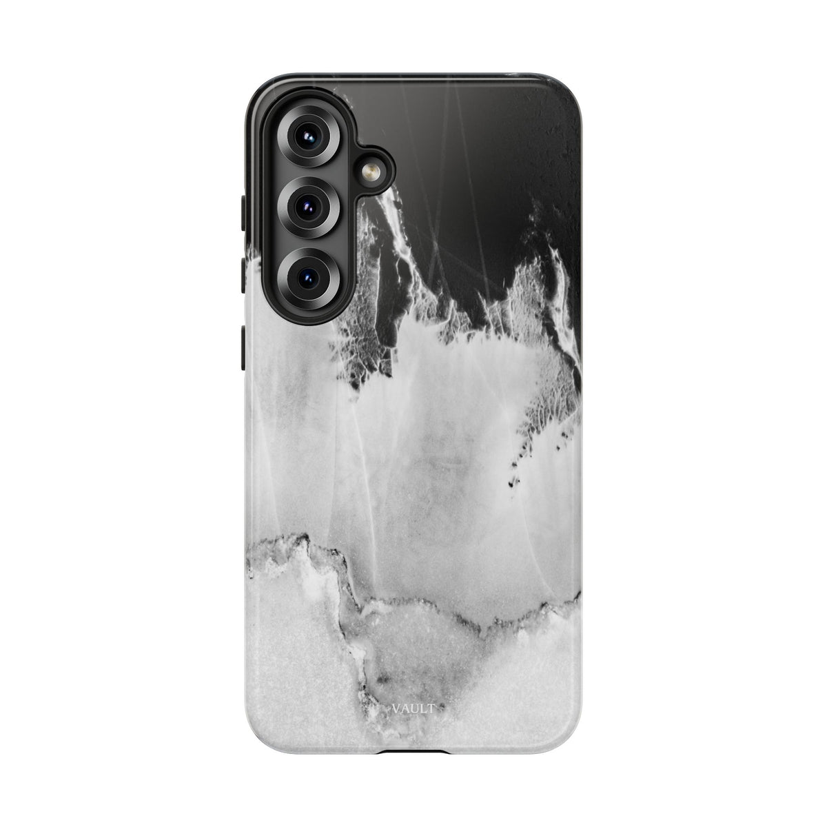 Marble Ink Tough Case — Black & White Abstract Phone Cover
