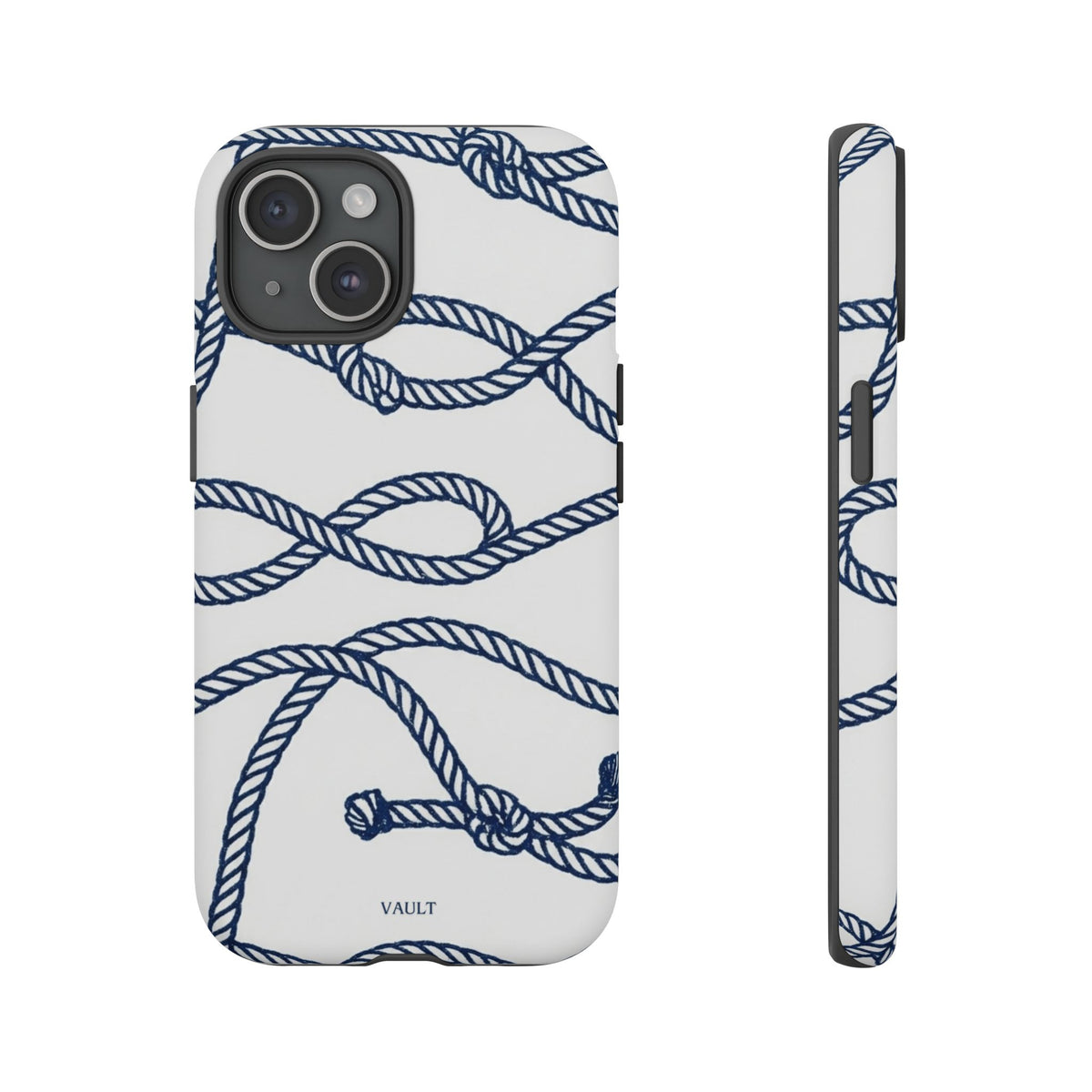 Nautical Rope Tough Case — Protective Phone Cover with Navy Knot Design